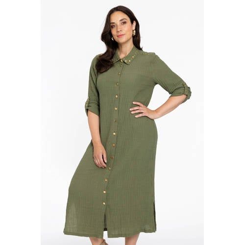YOEK top Plus Size - lichtgroen