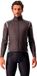 Castelli Veste de cyclisme Rain or Shine Hommes Brun Réfléchissant - PERFETTO RoS LONG SLEEVE CHARCOL PINSTRIPE - L