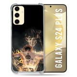 Cokitec Samsung Galaxy S24 Plus Hoesje - Versterkt - Manga One Piece Ace - Zwart