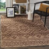 Safavieh Adirondack Collection ADR107A tapijt, rustiek, bohemian-stijl, zilverkleurig/zwart ADR107 121 X 182 cm Karamel bruin/chocolade
