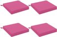 vidaXL - 4-Piece - Zitkussens - SOEST - 4 - st - 100% - Polyester - Roze