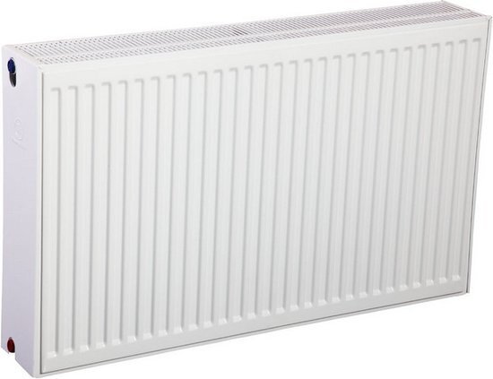 Bally Horizontale Ventielradiator Met 6 Aansluitingen H600xT33xB1800mm 4300 Watt Wit