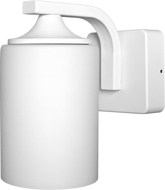 Osram ENDURA Classic wandlamp, wit, E27, IP43, aluminium behuizing, glazen diffuser, geschikt voor buiten, zonder lichtbron