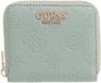 GUESS Cresidia II SLG Portefeuille zippé Sauge Clair Logo