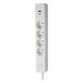 DEBFLEX - Overspanningsbeveiliging met schakelaar - 4 stopcontacten 2P+T 16A + 1 USB-A + 1 USB-C 3,4A - Ideaal voor meerdere aansluitingen - 1,5 m snoer - Wit