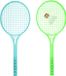Lobbes Tennisrackets junior badminton speelgoed set met shuttle multicolor.