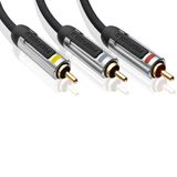 Profigold PROV5302 2m 3x RCA Male to 3x RCA Male Cable