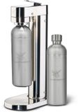 Luckymoose Bruiswatertoestel Infinity-S - Soda Maker met 2x 1,25L RVS Drinkfles Zilver