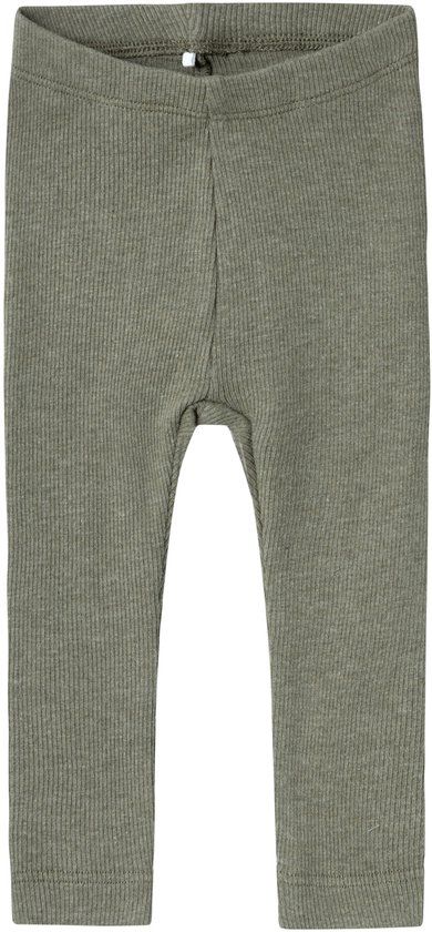NAME IT NBNKAB LEGGING NOOS - Baby - Leggings - Unisex - Dusty Olive - Katoen/Modal/Elastaan - Maat 98