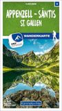 Appenzell Hallwag Kümmerly+Frey Appenzell - Säntis / St. Gallen 09 Wanderkarte 1:40 000