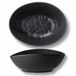 SOCOMIMI Wilmax Ovaal Saladekom Zwart Porselein 30x19,5x7 cm Steenlook