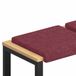 vidaXL Coussin de banc 4 pièces Tissu Vin Rouge 35 cm Profondeur