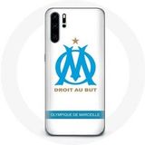 Maniacase Hoesje voor Huawei P30 Pro Olympique de Marseille Logo witte achtergrond