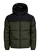 JACK & JONES Manteau d'hiver 'JJRAZE' vert foncé / noir