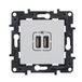 Legrand 398262 Niloé Step Serie Niloé Step dubbele oplader voor inbouwinstallatie, wit