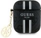 Guess Serie - Étui de protection pour AirPods - 4G Design - Breloque en métal - Compatible avec AirPods 1 & 2