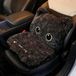 Siège auto - Peluche - Antidérapant - Chat, westie ou chiot - Universel - Coussin d'assise chaud pour voiture et siège de bureau