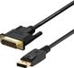 AISENS DisplayPort to DVI Adapter A125-0366 2 m Black
