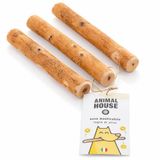 Animal House Olijfhout voor honden, hoogwaardig natuurlijk kauwhout, duurzaam, stressvermindering, mondhygiëne, 3 stuks (12-15 cm, S)