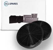 AllSpares Koolstoffilter (2st.) voor afzuigkap - Ø198mm - Geschikt voor AEG, Bosch, Siemens, Whirlpool en meer
