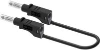 Electro PJP 2211/600V-CD1-25N Meetsnoer Bananenstekker 25 cm Zwart 1 stuk(s)