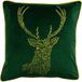 furn. Faune Forest kussen, stok deken, smaragd, 50 x 50 cm