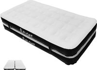 FLOAT Gemina - 3in1 Matelas pneumatique avec pompe électrique - 190x99x20 cm - Matelas pneumatique robuste - Léger pour le camping - Deux matelas pneumatiques 1 personne