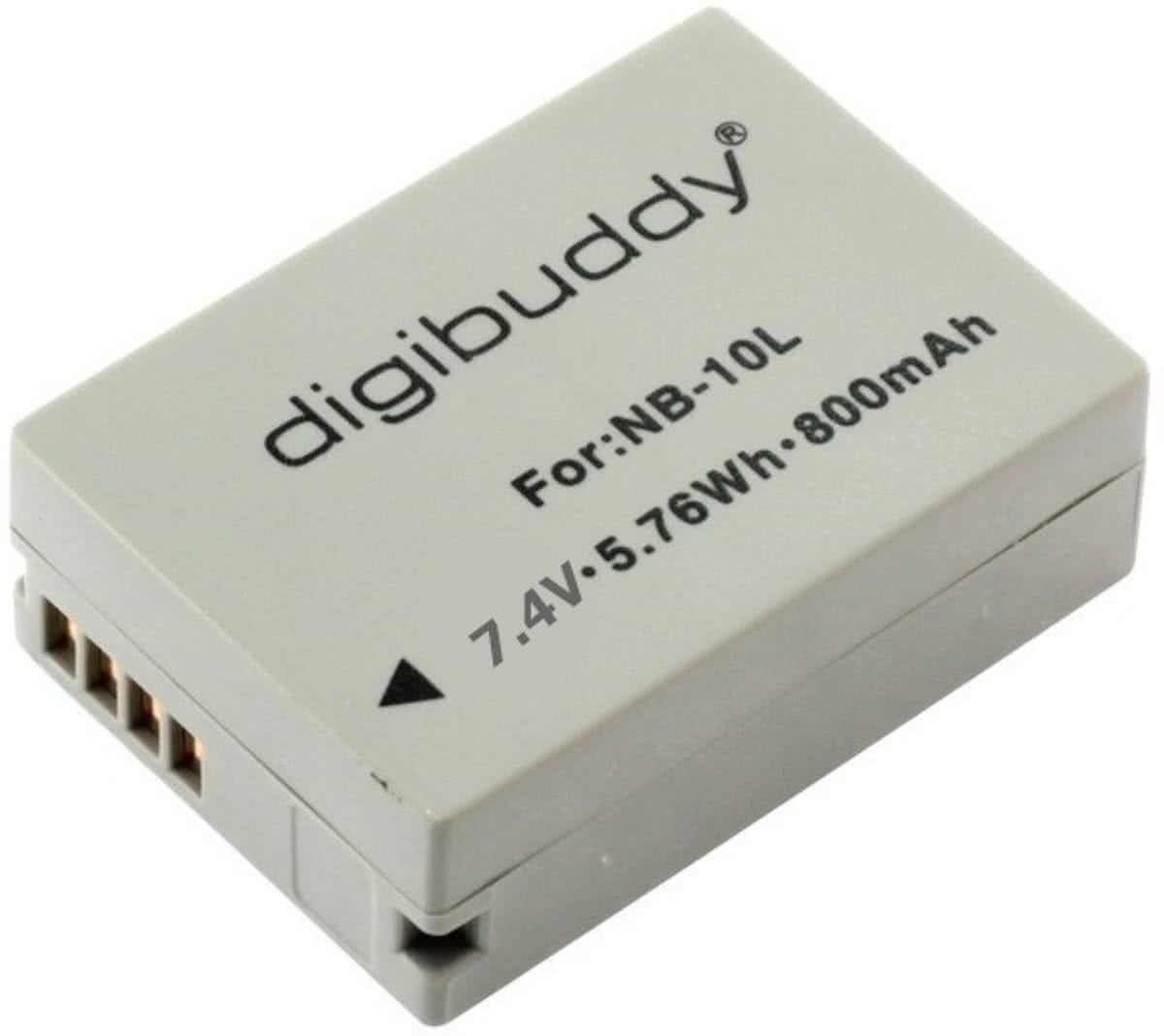 Digibuddy OTB Accu voor Canon NB-10L - 800mAh