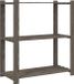 vidaXL Opbergrek 3-laags 80x38x90 cm massief grenenhout grijs
