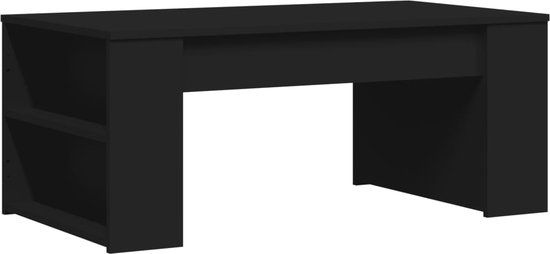 vidaXL Salontafel 102x50x45 cm bewerkt hout zwart