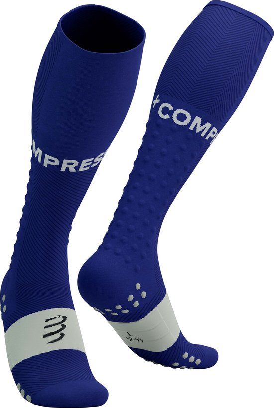 Compressport Full Socks Run - Dazzling Blue/Sugar Swizzle - Unisex - Size 42-44