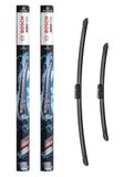 Bosch Aerotwin eA 295 S ruitenwisser voor 600 mm en 400 mm | Set van 2 reservewisserbladen en voorgemonteerde multi-clip-adapter - ruimtebesparende verpakking