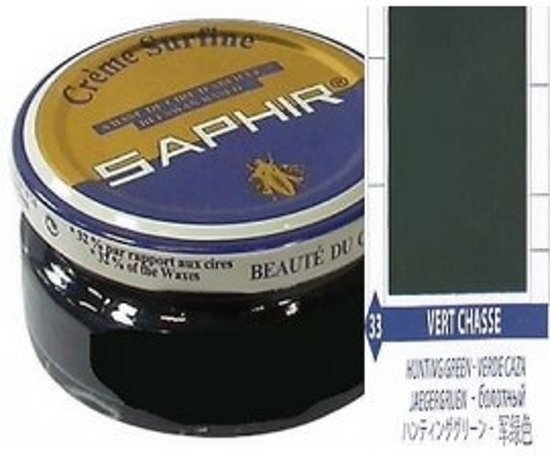 Saphir Creme Surfine (schoenpoets) Jager Groen