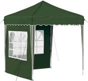 vidaXL Pop-up Feesttent 195 x 195 x 245 cm Groen Oxford Stof