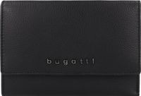 Bugatti Bella Portemonnee RFID-bescherming Leer 15 cm - Dames - Horizontaal - zwart