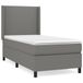 vidaXL Boxspringbed met matras, donkergrijs, 80x200 cm, gestoffeerd