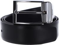 JOOP! Leren Riem Adjustable Coll. Belt 3,5 CM W105 Black-D`Blue Zwart Donkerblauw