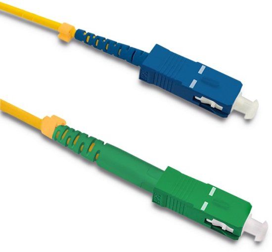 Qoltec Patchcord - Enkelmodus SC/APC naar SC/UPC - Simplex - 9/125 - G652D - 3m