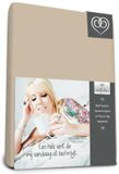 Bed-Fashion jersey hoeslaken Zand - 160 x 220 cm - Zand