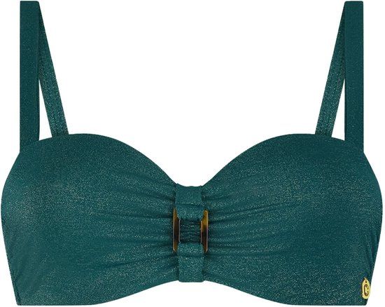 Ten Cate Beach Ten Cate bikini top twisted buckle bottle green voor Dames | Maat 44D (90D)