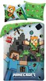 Minecraft Dekbedovertrek Blocks - 140 x 200 cm / 70 x 90 cm - Coton
