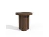 Bol Table d'appoint en bois contreplaqué noyer foncé