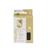 VELCRO® Merk | Naai & plak stoffen tape | Op lengte gesneden sterke haak & lus zelfklevende plakband Perfect voor knutselen, kledingreparaties en zomen | zwart | 20 mm x 1 m