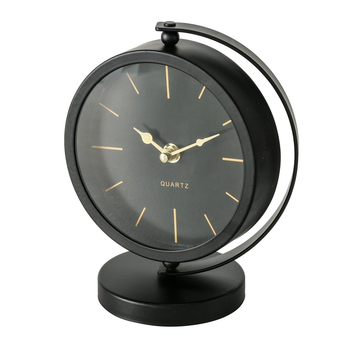 Boltze Home Tafelklok Balia - Zwart - Metaal