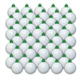 The Treemendous Ornament Decorator Treemendous Christmas Tree Ornament Decorating Refill Kit - Blanco Witte Bal Ornamenten Compatibel met Treemendous Tree en Gift Box Ornament Decorators (50 Pack)