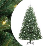 vidaXL Kunstmatige Inklapbare Kerstboom Groen 180 cm PVC en Metaal