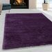 Giantore Hoogpolig tapijt, langpolig, effen, knuffelig voor de woonkamer (paars, 80 x 250 cm)