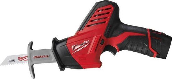 Milwaukee C12 HZ/2 2.0 Ah Compact reciprozaagmachine - 12V - Incl. 2 x 2.0 Ah Battery packs, C12 C Lader, Transportkoffer