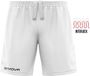 Givova Sportshort Capo, Wit, Maat XL