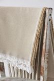 Textilhome Plaid Dante 180x285 cm Banksprei Bedsprei Jacquard Camel